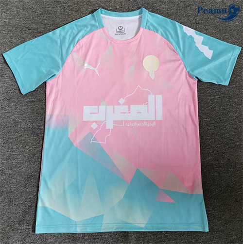 Novo Camisola Futebol Marrocos Equipamento Training Rosa 2025-2026