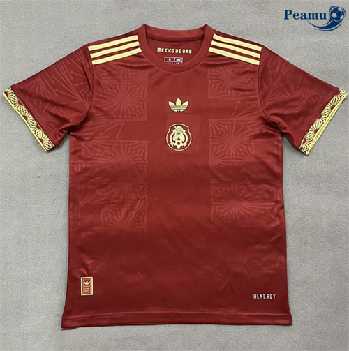 Novos Camisola Futebol Mexico Equipamento Vermelho 2025-2026