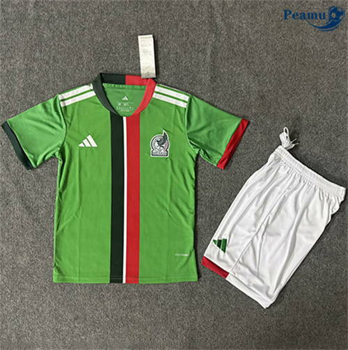 Novo Camisola Futebol Mexico Crianças Principal Equipamento 2025-2026