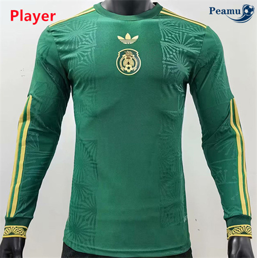 Novo Camisola Futebol Mexico Player Taça de Ouro Equipamento Especial Manga longa 2025-2026