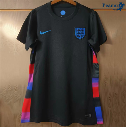 Novos Camisola Futebol Inglaterra Mulher Alternativa Equipamento preto 2025-2026