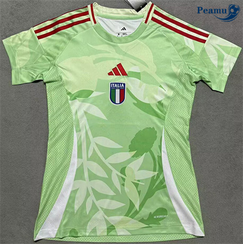 Vender Camisola Futebol Italia Mulher Equipamento Verde 2025-2026