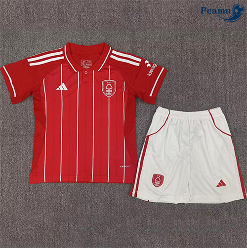 Criar Camisola Futebol Nottingham Forest Crianças Principal Equipamento 2025-2026