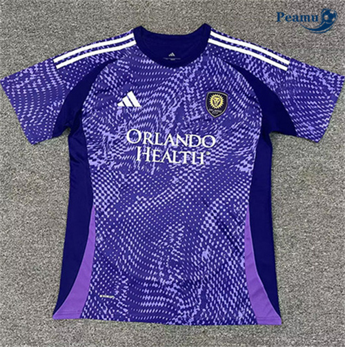 Novo Camisola Futebol Orlando Equipamento Violeta 2025-2026