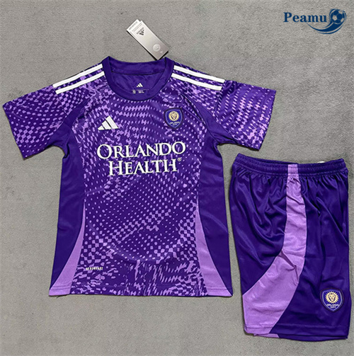 Novo Camisola Futebol Orlando City Crianças Principal Equipamento 2025-2026