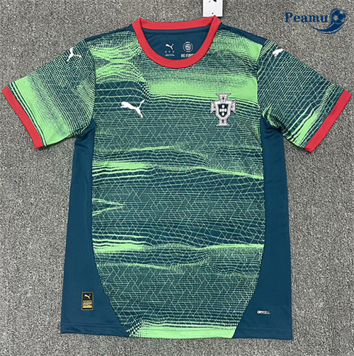 Criar Camisola Futebol Portugal Equipamento Training Verde 2025-2026