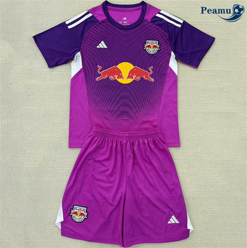 Oferta Camisola Futebol RB Leipzig Crianças Equipamento Goleiro Púrpura 2025-2026