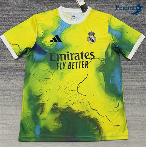 Oferta Camisola Futebol Real Madrid Equipamento Training Amarillo/Verde 2025-2026