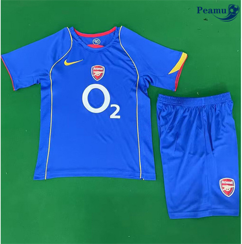 Novo Camisola Futebol Retrô Arsenal Crianças Alternativa Equipamento 2004-05