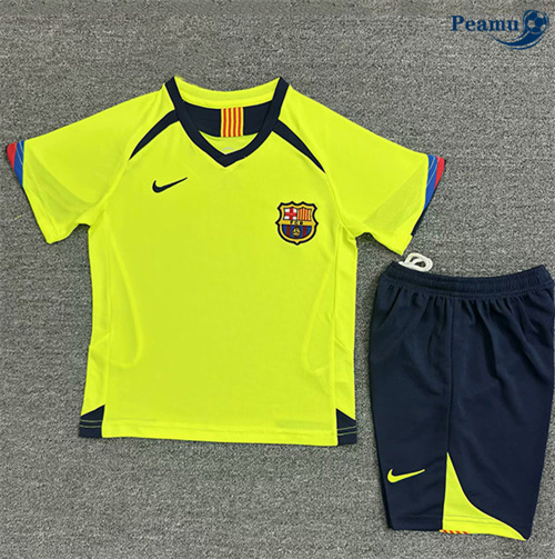 Vender Camisola Futebol Retrô Barcelona Crianças Alternativa Equipamento 2005-06
