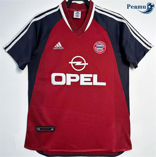 Criar Camisola Futebol Retrô Bayern de Munique Principal Equipamento 2001-02
