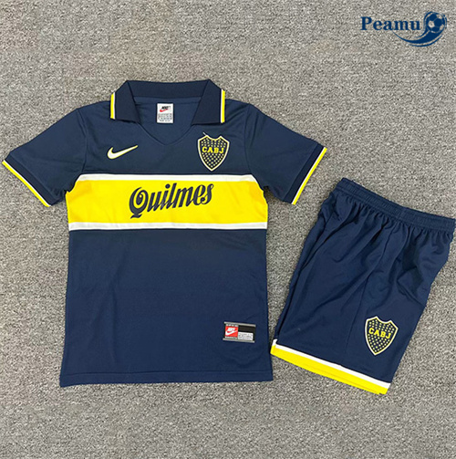 Loja Camisola Futebol Retrô Boca Juniors Crianças Principal Equipamento 1996-97