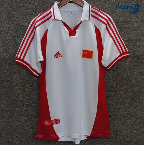 Loja Camisola Futebol Retrô Chinese Equipamento Branco 2001