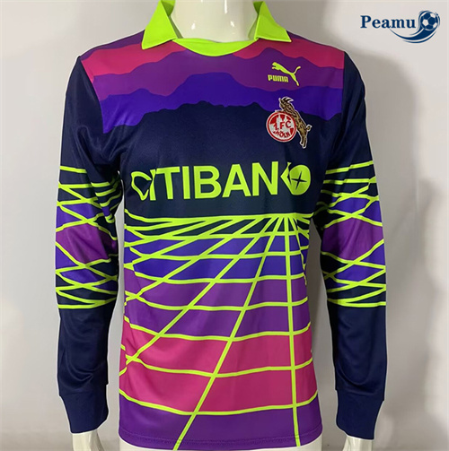 Novos Camisola Futebol Retrô Colonia Equipamento Goleiro Manga longa 1991-92