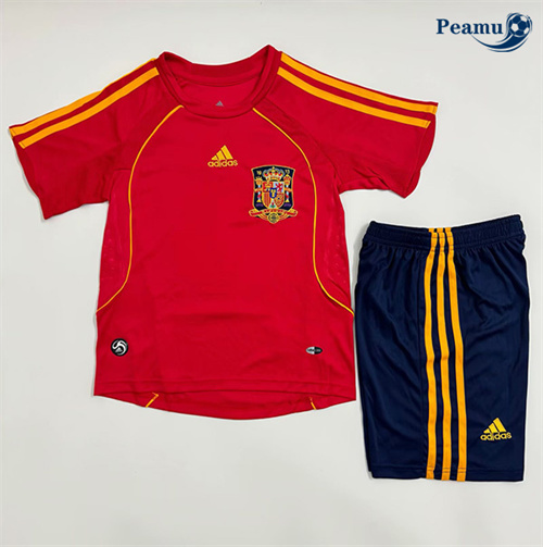 Comprar Camisola Futebol Retrô Espanha Crianças Principal Equipamento 2008