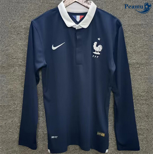 Loja Camisola Futebol Retrô Francia Principal Equipamento Manga longa 2014