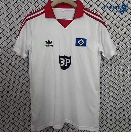 Oferta Camisola Futebol Retrô Hambourg SV Principal Equipamento 1980-81