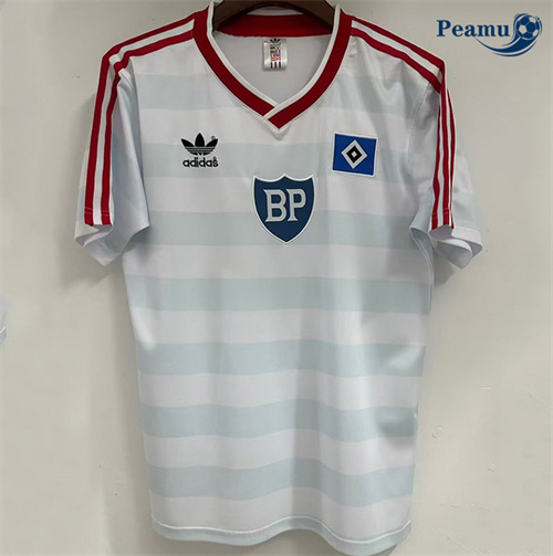 Novo Camisola Futebol Retrô Hambourg SV Principal Equipamento 1986