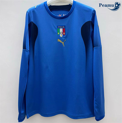 Novo Camisola Futebol Retrô Italia Principal Equipamento Manga longa 2006