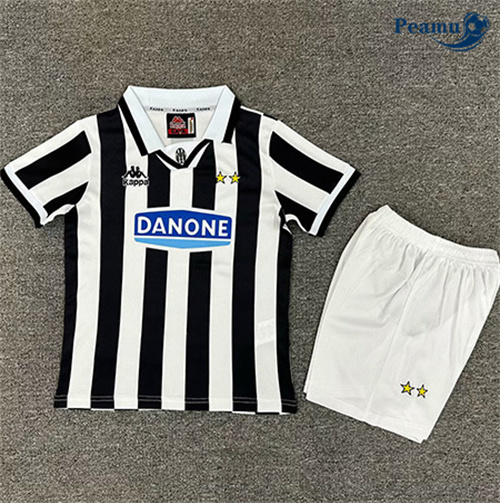 Loja Camisola Futebol Retrô Juventus Crianças Principal Equipamento 1994-95