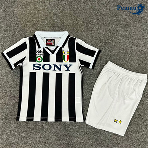 Oferta Camisola Futebol Retrô Juventus Crianças Principal Equipamento 1995-96