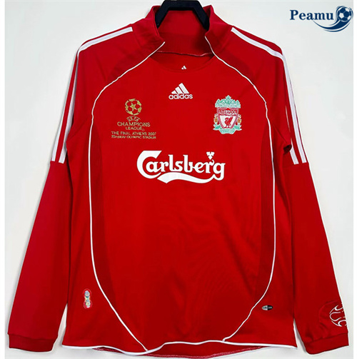 Comprar Camisola Futebol Retrô Liverpool Principal Equipamento Manga longa Liga de Campeones 2006-08