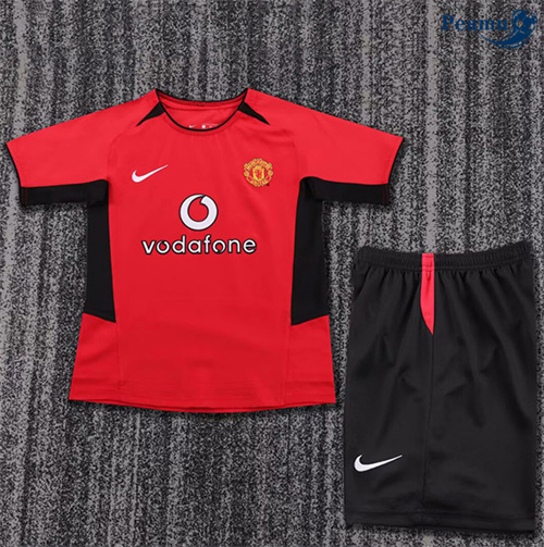 Comprar Camisola Futebol Retrô Manchester United Crianças Principal Equipamento 2002-04