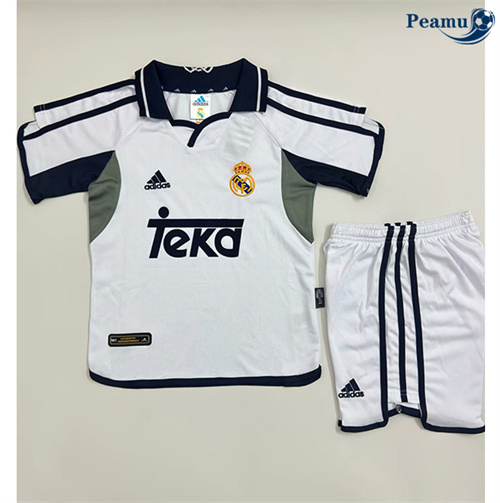 Vender Camisola Futebol Retrô Real Madrid Crianças Principal Equipamento 2000-01