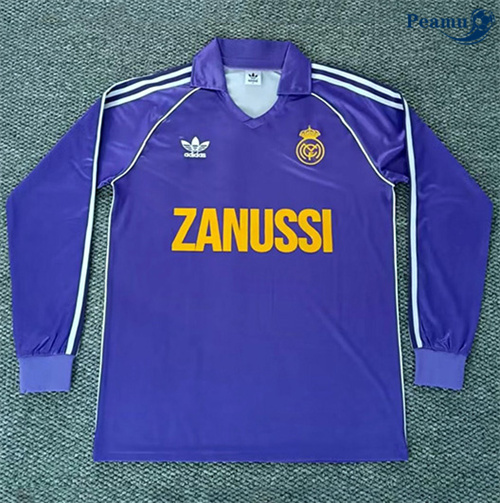 Oferta Camisola Futebol Retrô Real Madrid Alternativa Equipamento Manga longa 1984-85