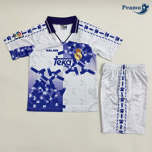 Loja Camisola Futebol Retrô Real Madrid Crianças Terceiro Equipamento 1996-97