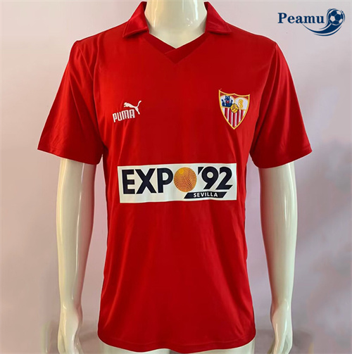 Oferta Camisola Futebol Retrô Sevilla Alternativa Equipamento 1987-1990