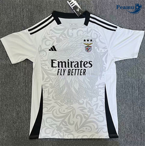 Criar Camisola Futebol S.L Benfica Equipamento Branco 2025-2026