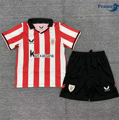 Camisola Futebol Athletic Bilbao Crianças Principal Equipamento 2025-2026