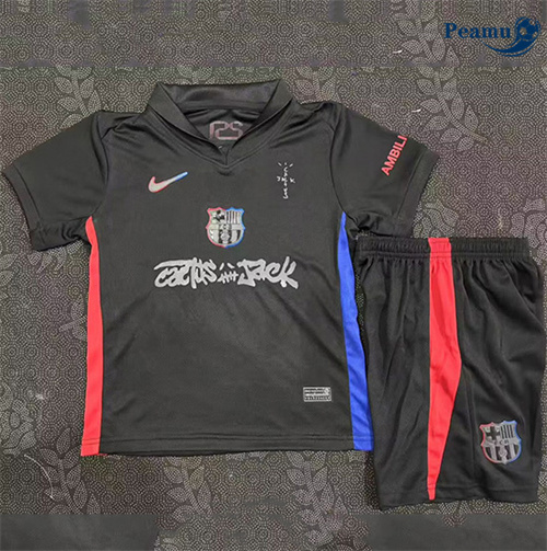 Camisola Futebol Barcelona Crianças Alternativa Equipamento preto 2025-2026