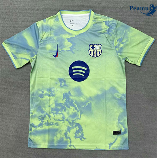 Camisola Futebol Barcelona Equipamento Grass Verde 2025-2026