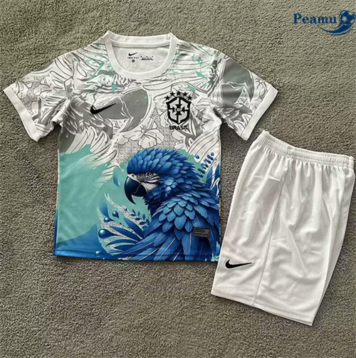 Camisola Futebol Brasil Crianças Equipamento Especial Parrot 2025-2026