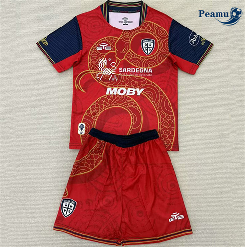 Camisola Futebol Cagliari Crianças Equipamento Especial 2025-2026