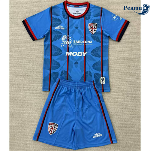 Camisola Futebol Cagliari Crianças Terceiro Equipamento 2025-2026