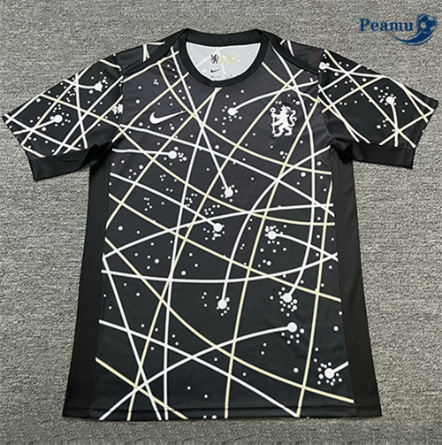 Camisola Futebol Chelsea Equipamento Training preto 2025-2026