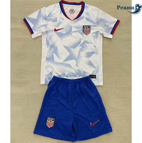 Camisola Futebol Estados Unidos Crianças Principal Equipamento 2025-2026