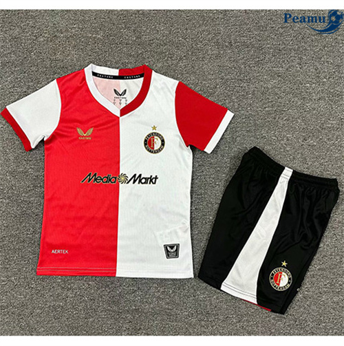 Camisola Futebol Feyenoord Crianças Principal Equipamento 2025-2026