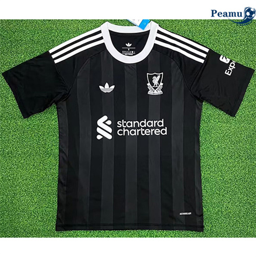 Camisola Futebol Liverpool Equipamento Goleiro preto 2025-2026