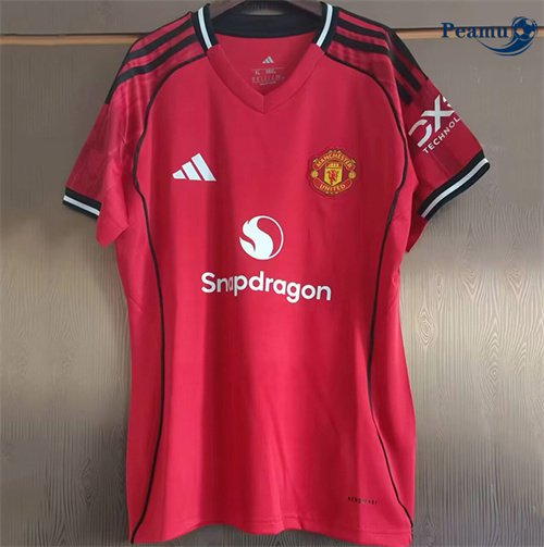 Camisola Futebol Manchester United Mulher Principal Equipamento 2025-2026