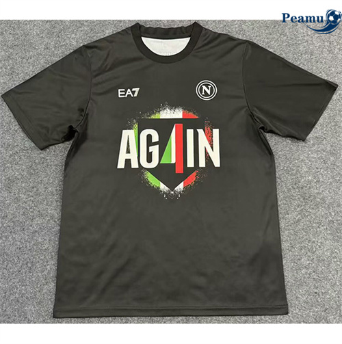 Camisola Futebol Naples Equipamento Edição Campeã preto 2025-2026