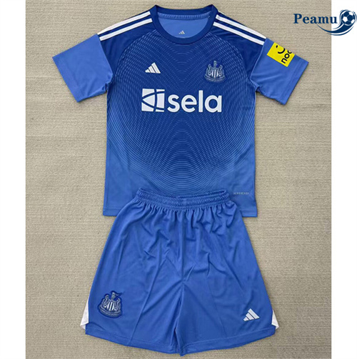 Camisola Futebol Newcastle United Crianças Equipamento Goleiro Azul 2025-2026