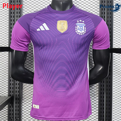 Camisola Futebol Argentina Player Equipamento Púrpura 2025-2026