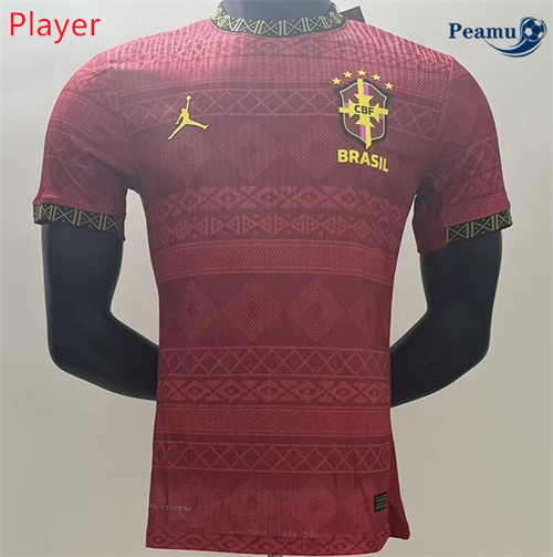 Camisola Futebol Brasil Player Equipamento Especial Rojo 2025-2026