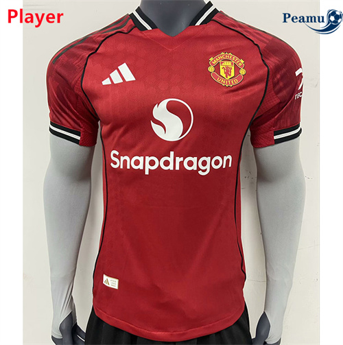 Camisola Futebol Manchester United Player Principal Equipamento 2025-2026