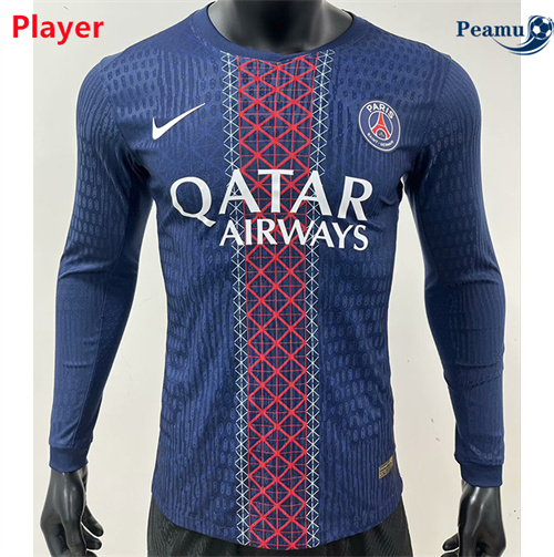 Camisola Futebol PSG Player Principal Equipamento Manga comprida 2025-2026
