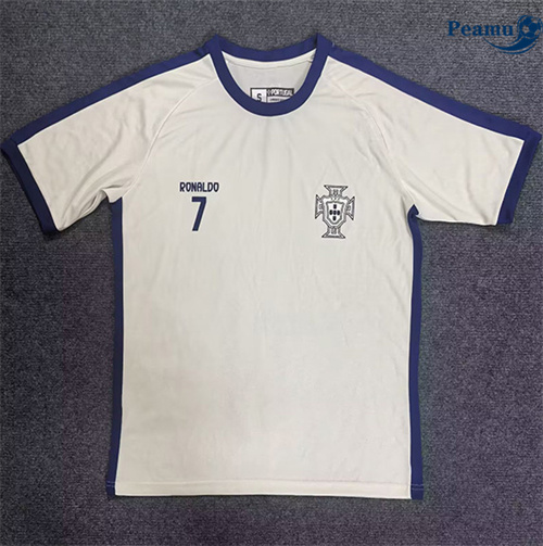 Camisola Futebol Portugal Equipamento beige número 7 2025-2026